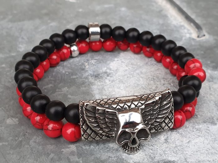 Stoer armband met skull