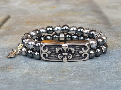 Stoer edel- & natuurstenen armband